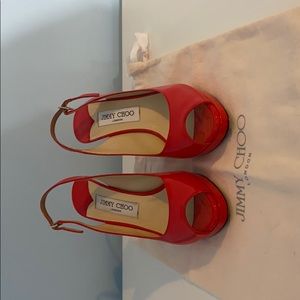 Jimmy Choo Patent leather flame